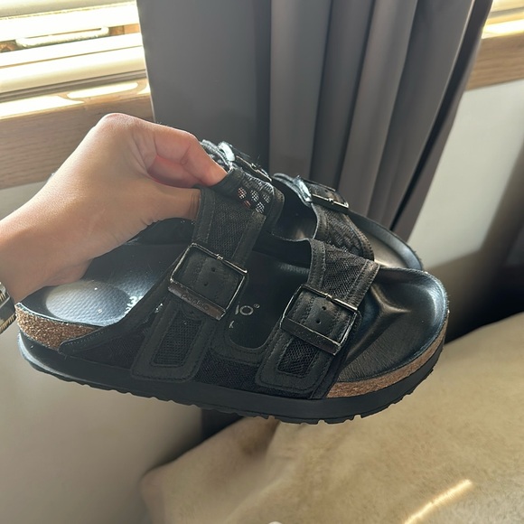 Birkenstock papillio mesh black sandals platform - Picture 2 of 6